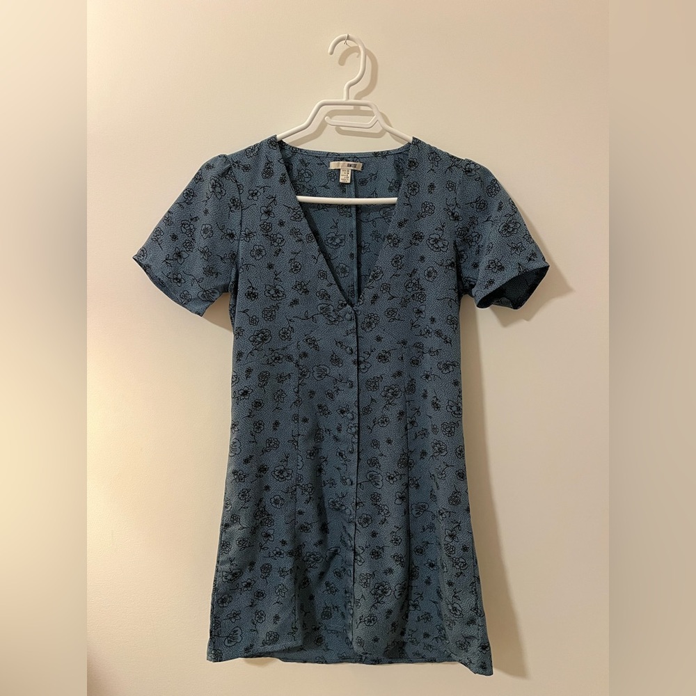 Amuse Society Blue Floral Dress